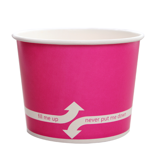 16oz Hot/Cold Paper Food Containers – Pink (112mm) | Shop Popping Bobas ...