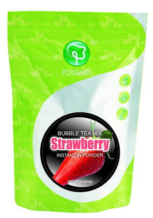 Fruit Bubble Tea Kit Gift Box | 6 Serving Mango + Strawberry Syrup, Cherry  & Peach Popping Boba, Tea Bags, Paper Straws | Bubble Tea at Home